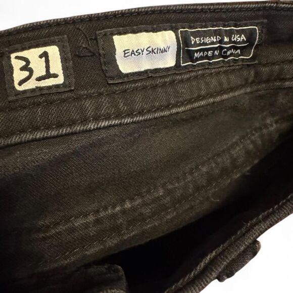 Miss Me Jeans Women 31 Easy Skinny Black Embellished Back Pockets E14ES31TS - Picture 3 of 6